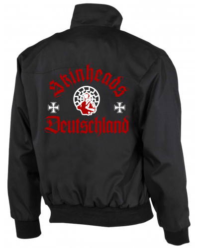 Bestickte Herren Harrington Jacke (Skinheads Deutschland)