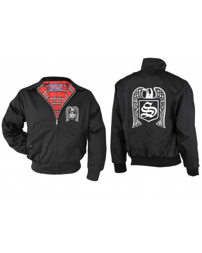 Bestickte Herren Harrington Jacke (Skrewdriver, Adler)
