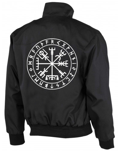 Bestickte Herren Harrington Jacke (Vegvisir)