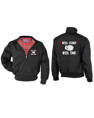 Bestickte Herren Harrington Jacke (Viel feind viel Ehr)
