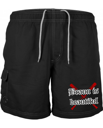 Bestickte Herren Badehose (Braun is beautiful)