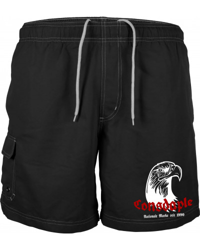 Bestickte Herren Badehose (Consdaple, Adlerkopf 1990)