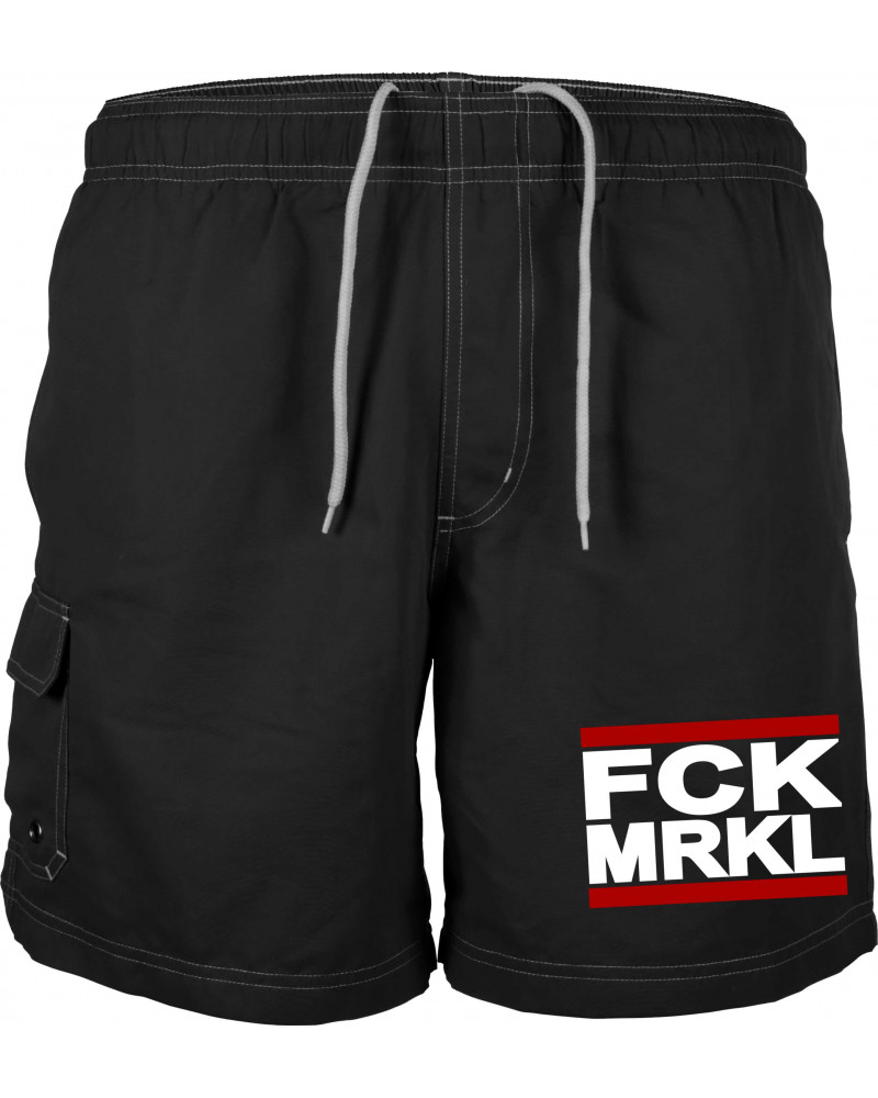 Bestickte Herren Badehose (FCK MRKL)
