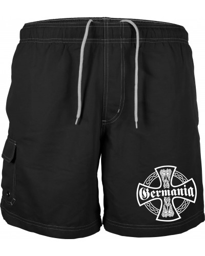 Bestickte Herren Badehose (Germania, Kreuz)