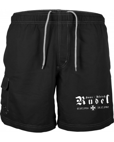 Bestickte Herren Badehose (Hans - Ulrich Rudel, Kreuz)