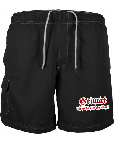 Bestickte Herren Badehose (Heimat ist nicht nur ein Wort)