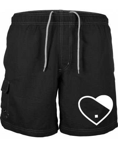 Bestickte Herren Badehose (Herz)