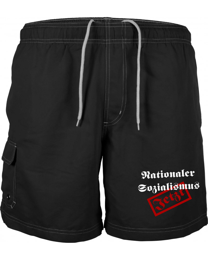 Bestickte Herren Badehose (Nationaler Sozialismus jetzt)