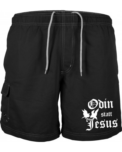 Bestickte Herren Badehose (Odin statt Jesus)