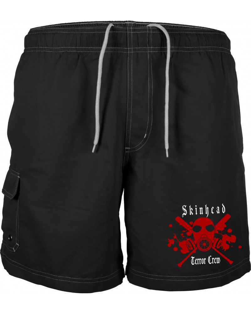Bestickte Herren Badehose (Skinhead Terror Crew)