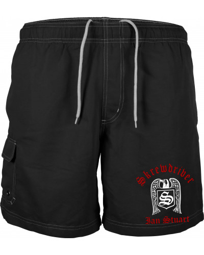 Bestickte Herren Badehose (Skrewdriver, Ian Stuart)