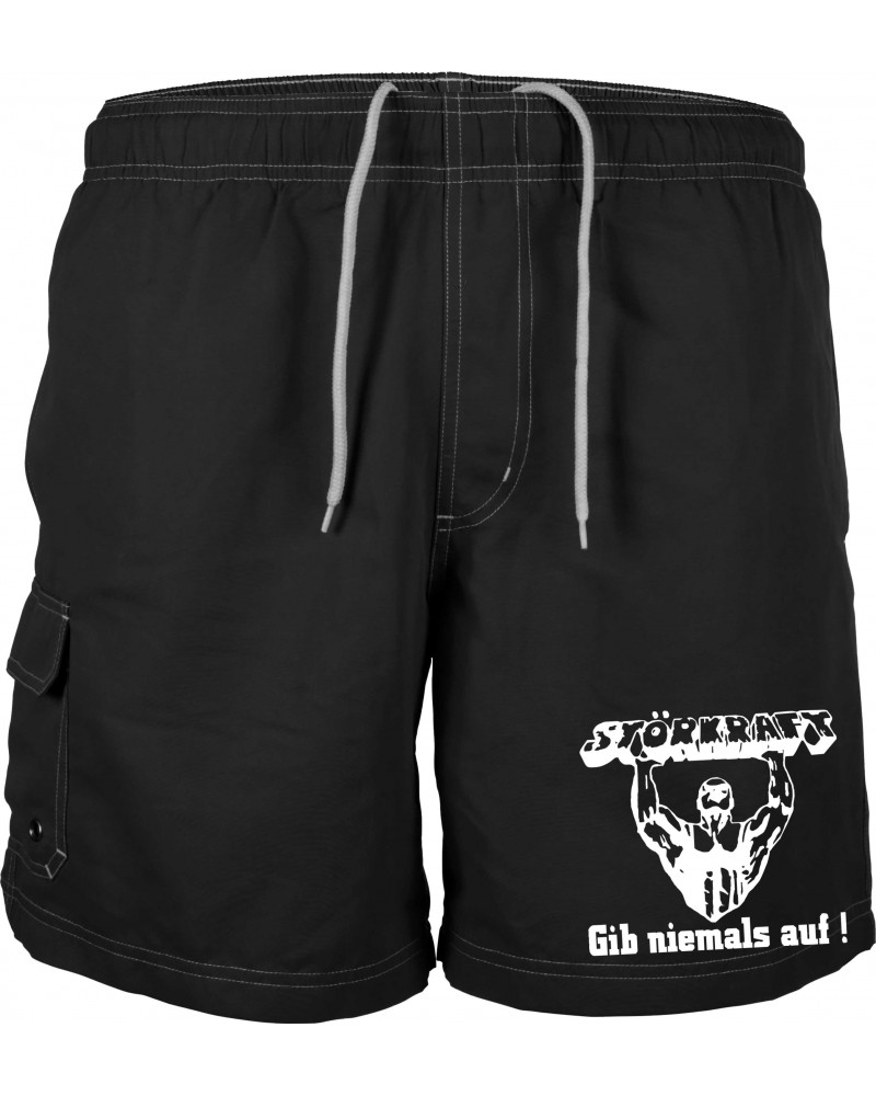 Bestickte Herren Badehose (Störkraft gib niemals auf)