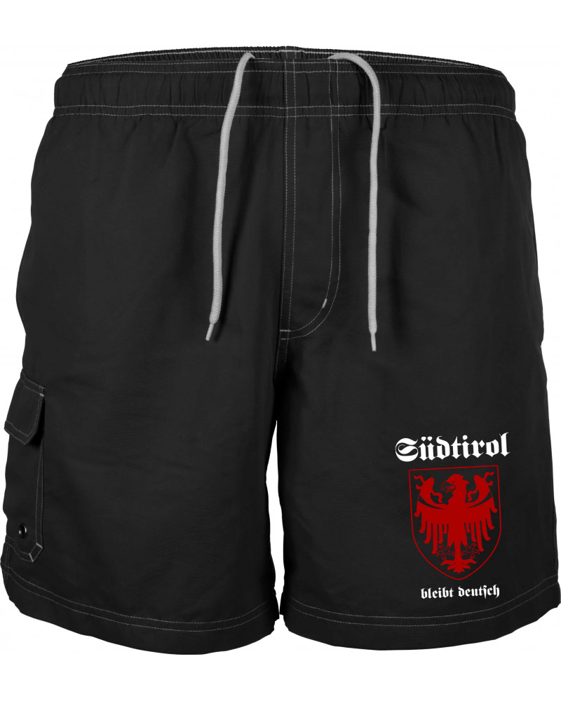 Bestickte Herren Badehose (Südtirol bleibt deutsch)