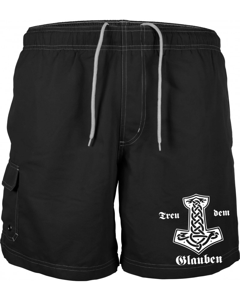 Bestickte Herren Badehose (Treu dem Glauben)