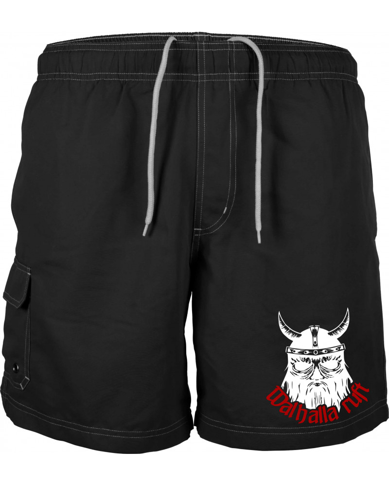 Bestickte Herren Badehose (Walhalla ruft)