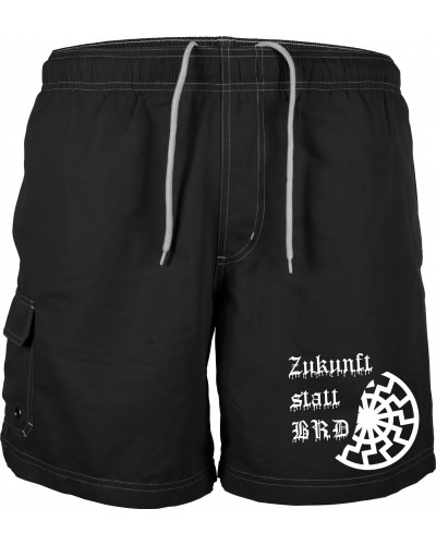 Bestickte Herren Badehose (Zukunft statt BRD)