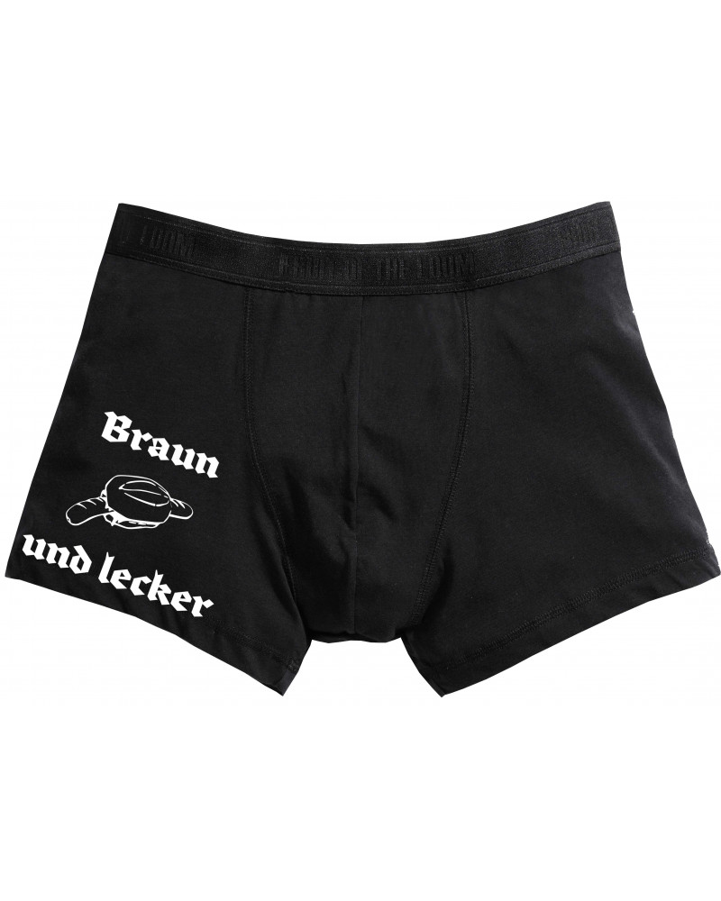 Herren Boxershort (Braun und lecker)