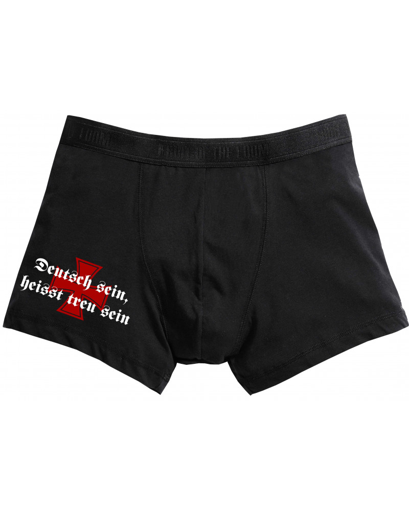 Herren Boxershort (Deutsch sein, heißt treu sein)