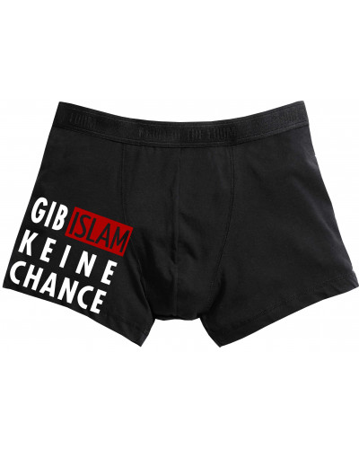 Herren Boxershort (Gib Islam keine Chance)