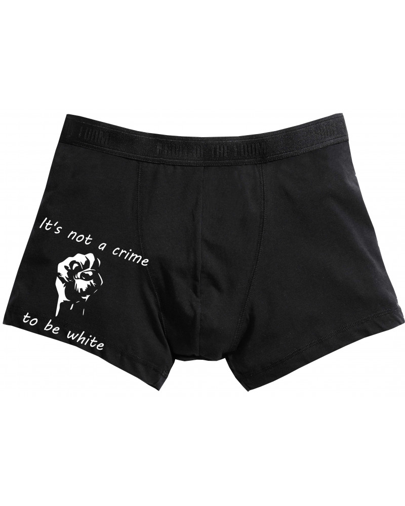 Herren Boxershort (Its not a crime to be white)