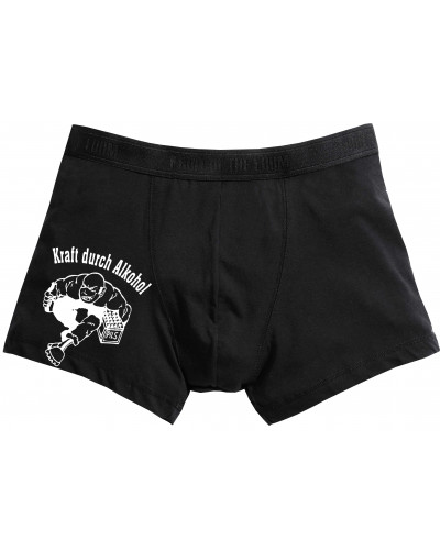 Herren Boxershort (Kraft durch Alkohol)