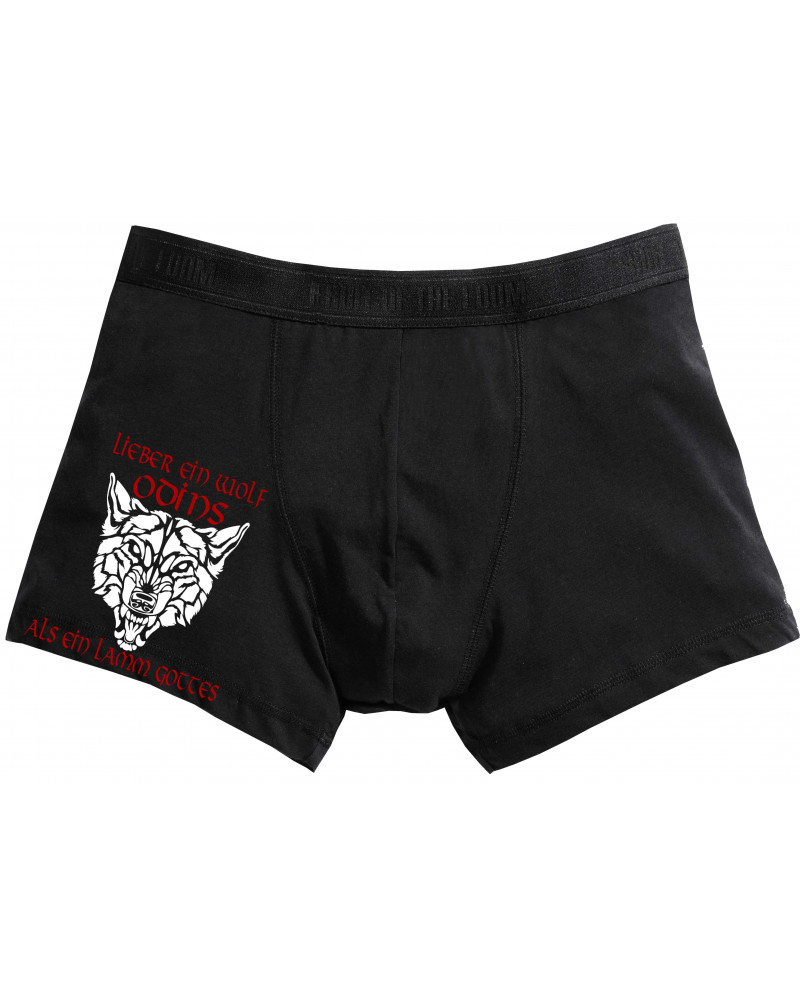 Herren Boxershort (Lieber ein Wolf Odins als ein Lamm Gottes)