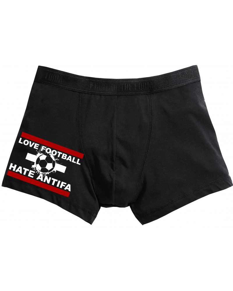 Herren Boxershort (Love Football hate Antifa)