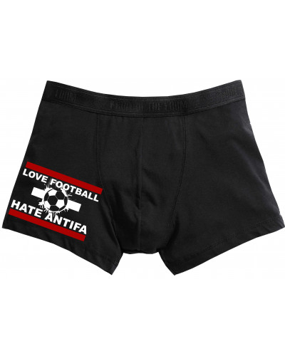 Herren Boxershort (Love Football hate Antifa)