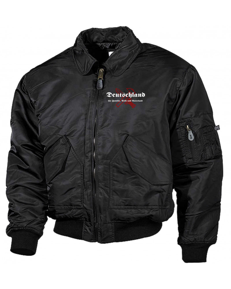 Bestickte Herren CWU Jacke (Deutschland für Familie, Volk und Vaterland)