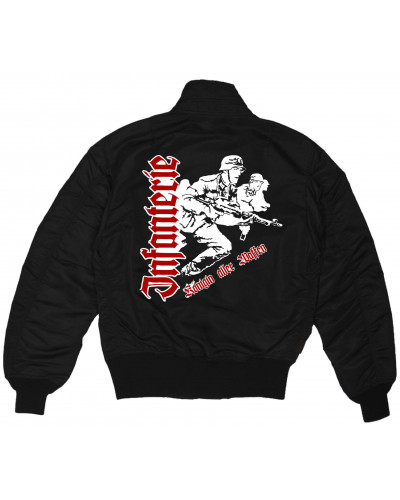 Bestickte Herren CWU Jacke (Infanterie, Königin aller Waffen)