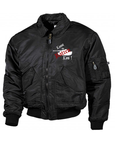 Bestickte Herren CWU Jacke (Lasst die Katzen los)