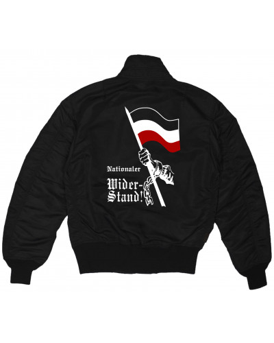 Bestickte Herren CWU Jacke (Nationaler Widerstand, Fahne)