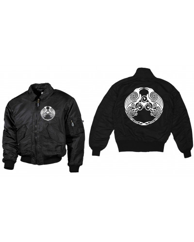 Bestickte Herren CWU Jacke (Raben)