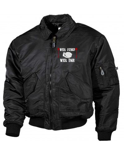 Bestickte Herren CWU Jacke (Viel feind viel Ehr)