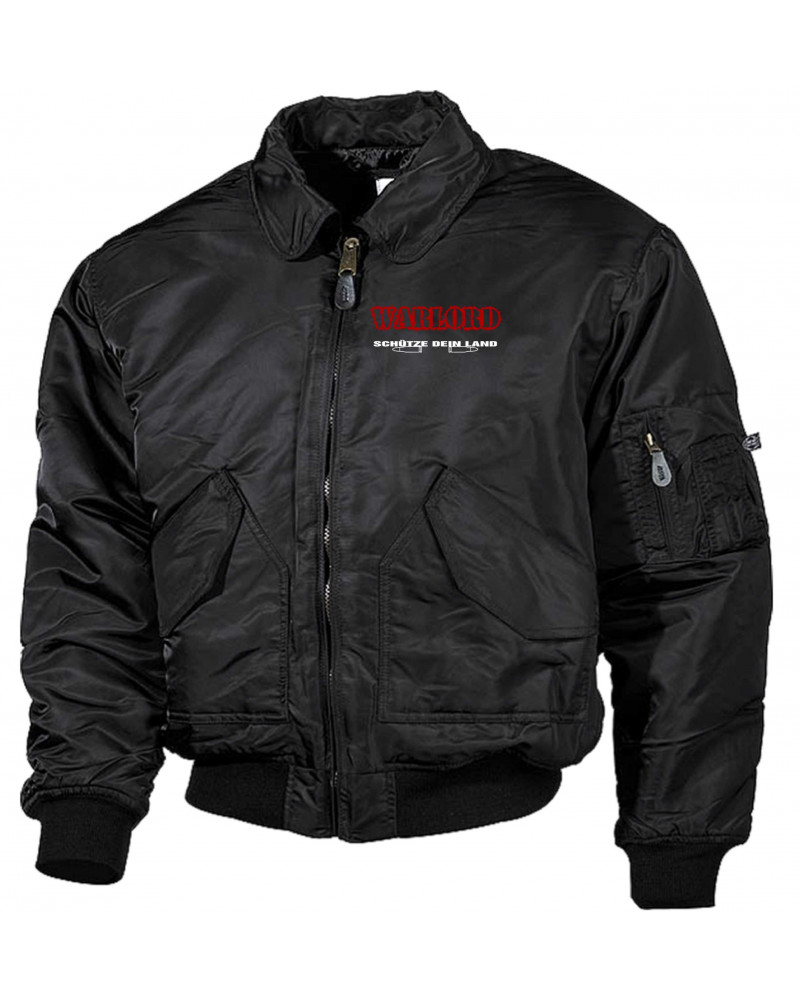 Bestickte Herren CWU Jacke (Warlord, schütze dein Land)