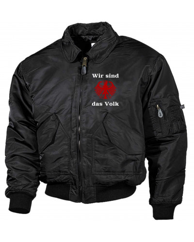 Bestickte Herren CWU Jacke (Wir sind das Volk)