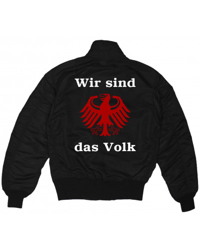 Bestickte Herren CWU Jacke (Wir sind das Volk)