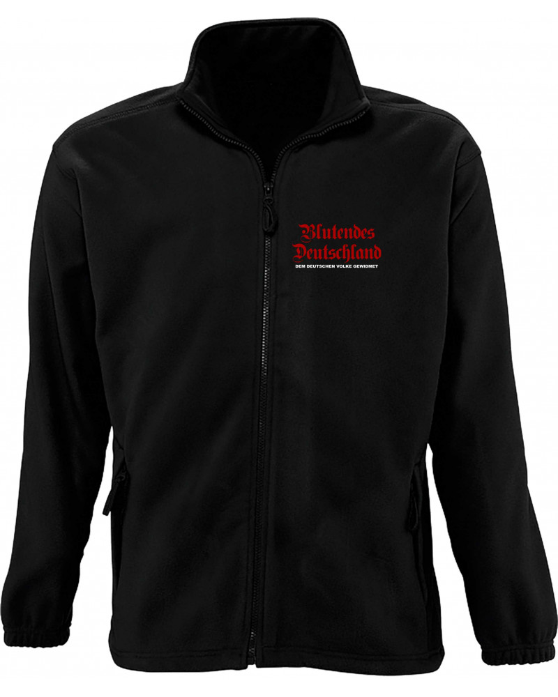 Herren Fleecejacke (Blutendes Deutschland)