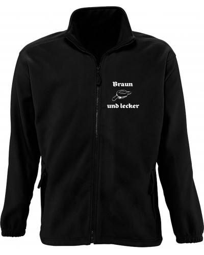 Herren Fleecejacke (Braun und lecker)