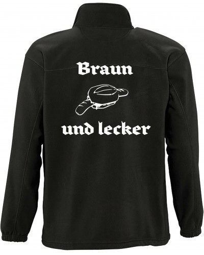 Herren Fleecejacke (Braun und lecker)