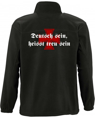 Herren Fleecejacke (Deutsch sein, heißt treu sein)