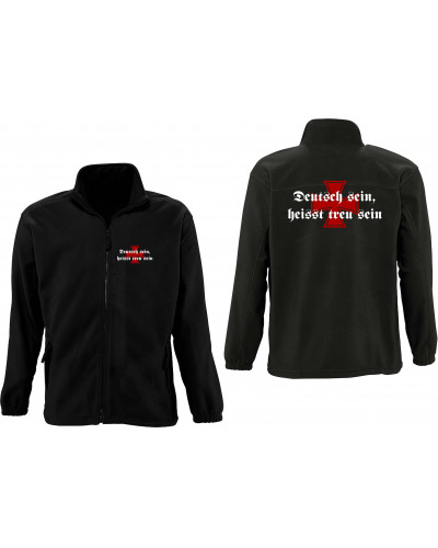 Herren Fleecejacke (Deutsch sein, heißt treu sein)