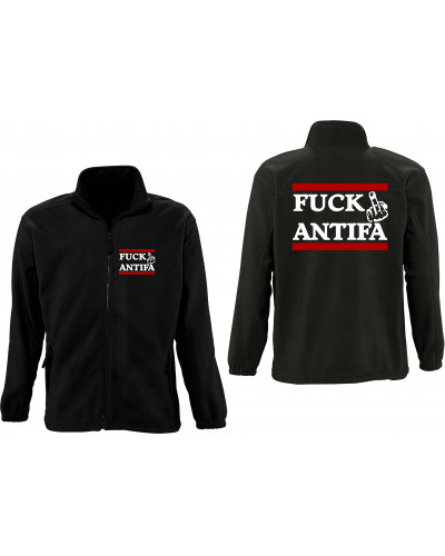 Herren Fleecejacke (Fuck Antifa)