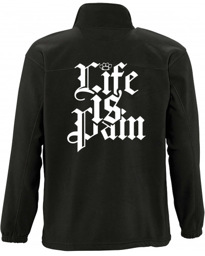 Herren Fleecejacke (Life is Pain)
