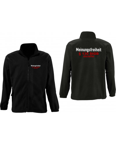 Herren Fleecejacke (Meinungsfreiheit)