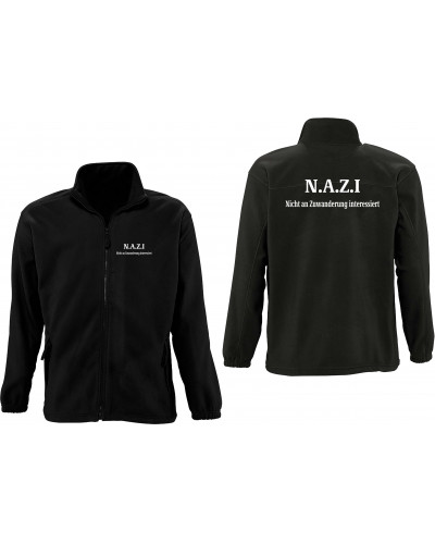 Herren Fleecejacke (Nazi nicht an Zuwanderung interessiert)