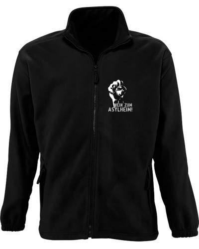 Herren Fleecejacke (Nein zum Asylheim)