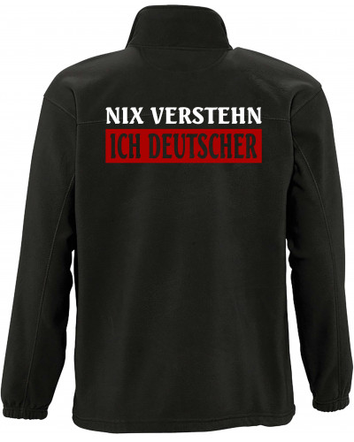 Herren Fleecejacke (Nix verstehen, ich deutscher)