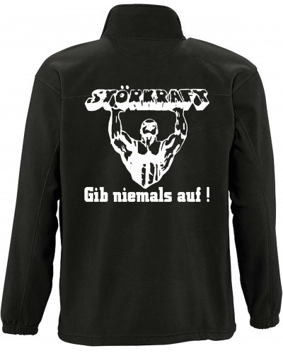 Herren Fleecejacke (Störkraft gib niemals auf)