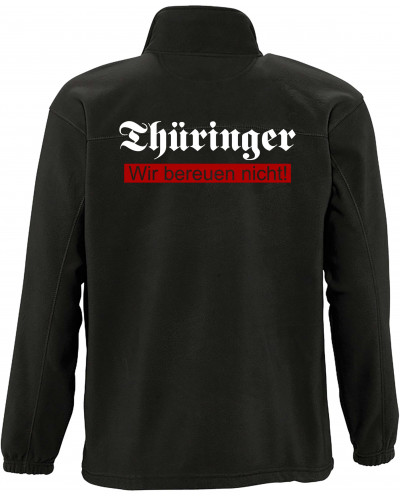 Herren Fleecejacke (Thüringer, wir bereuen nicht)